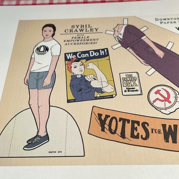 DowntonAbbey Fanatics! Uncut Downton Abbey paper dolls with Downton Abbey bingo - Picture 6 of 7